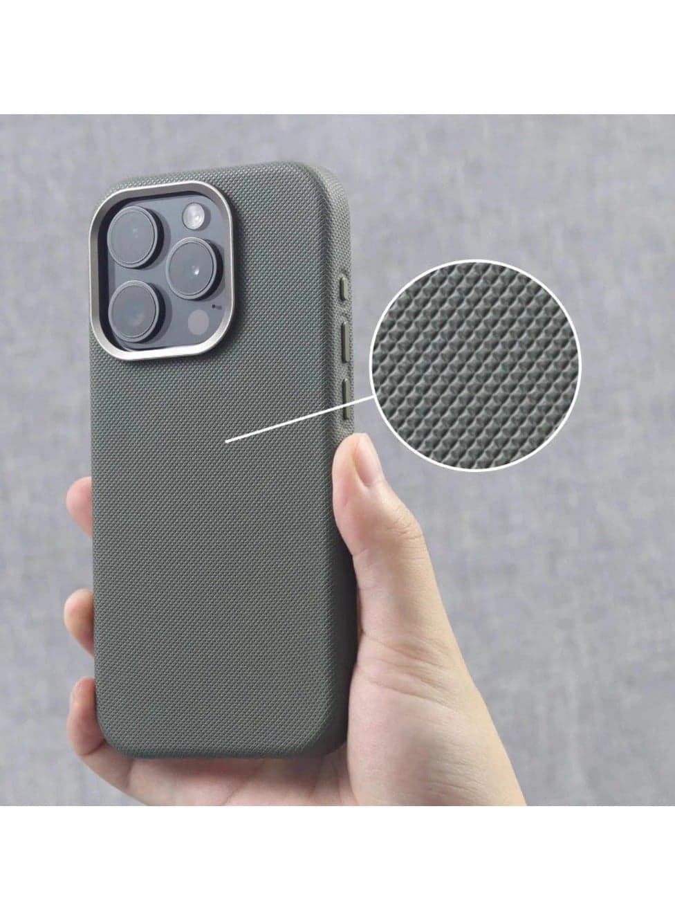 Luxury Metal Lens Frame Case for iPhone 16 Pro Max Magsafe Wireless Charger Magnetic Shockproof Cover Green