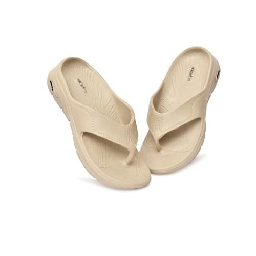 HEALTH FIT SUPER SOFT Women's Flip-Flops Women's & Girl's Slippers | Comfortable & Lightweight | Soft Foot Massager | OUT Door & IN Door Flip-Flops Slipper INDIGO BG UK-6