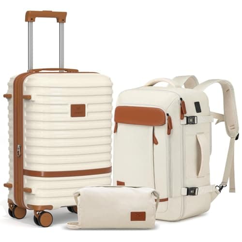 Joyway Expandable Carry on Luggage Sets Airline Approved, Lightweight Hard Shell 20 Inch Carry-on Suitcase with Spinner Wheels