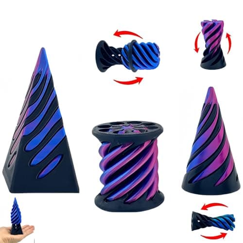 Valentines Day Gift for Kids 3 Packs Impossible ConeImpossible Cones passthrough Impossible Pyramid for RelaxingSpiral Fidget Toy passthrough Impossible ConeBirthday for Adults Kids