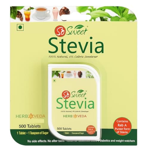 So Sweet Stevia 500 Tablet Dispenser 100% Natural Sweetener - Sugarfree