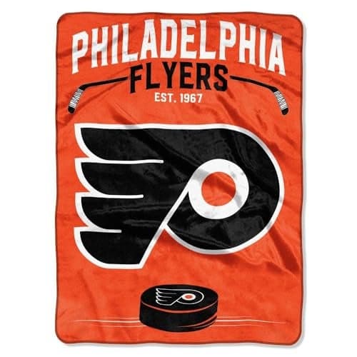 Northwest NHL Philadelphia Flyers UnisexAdult Raschel Throw Blanket 60 x 80 Inspired