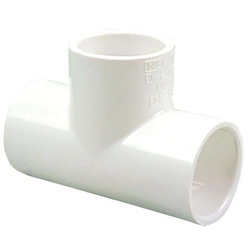 NIBCO Fig No 401-020, 2 in. PVC Slip Tee, Schedule 40, Solvent Weld
