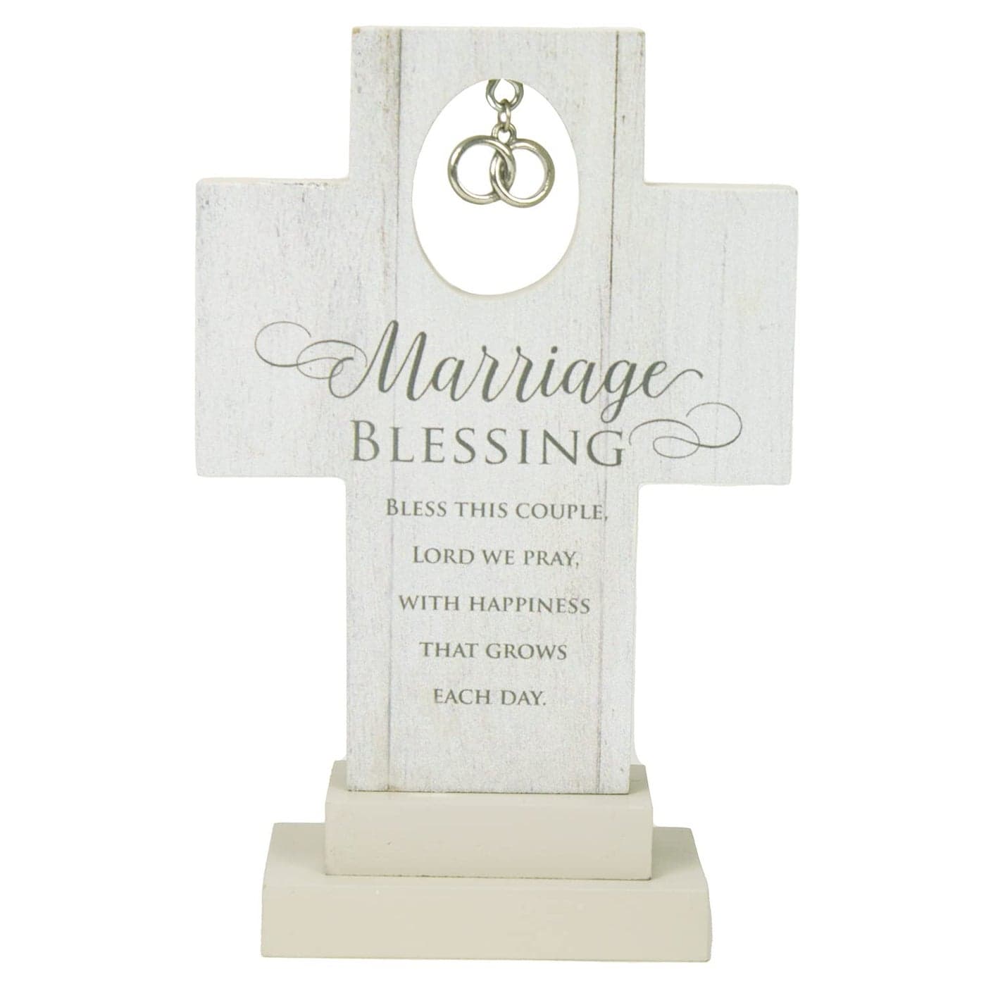 Cathedral Art One Size Standing CrossMarriage Blessing Multicolored Multi