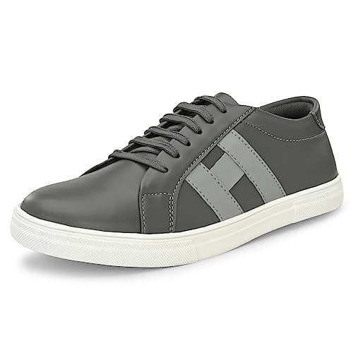 Centrino Sneaker for Men | Stylish Lace-Up Design | Soft Cushioned Insole for Comfort | Lightweight & Breathable | Perfect for Casual Wear 6309-6_Grey_6