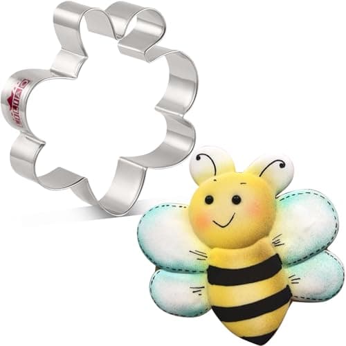 LILIAO Animal Bee Cookie Cutter, 3.8", Stainless Steel