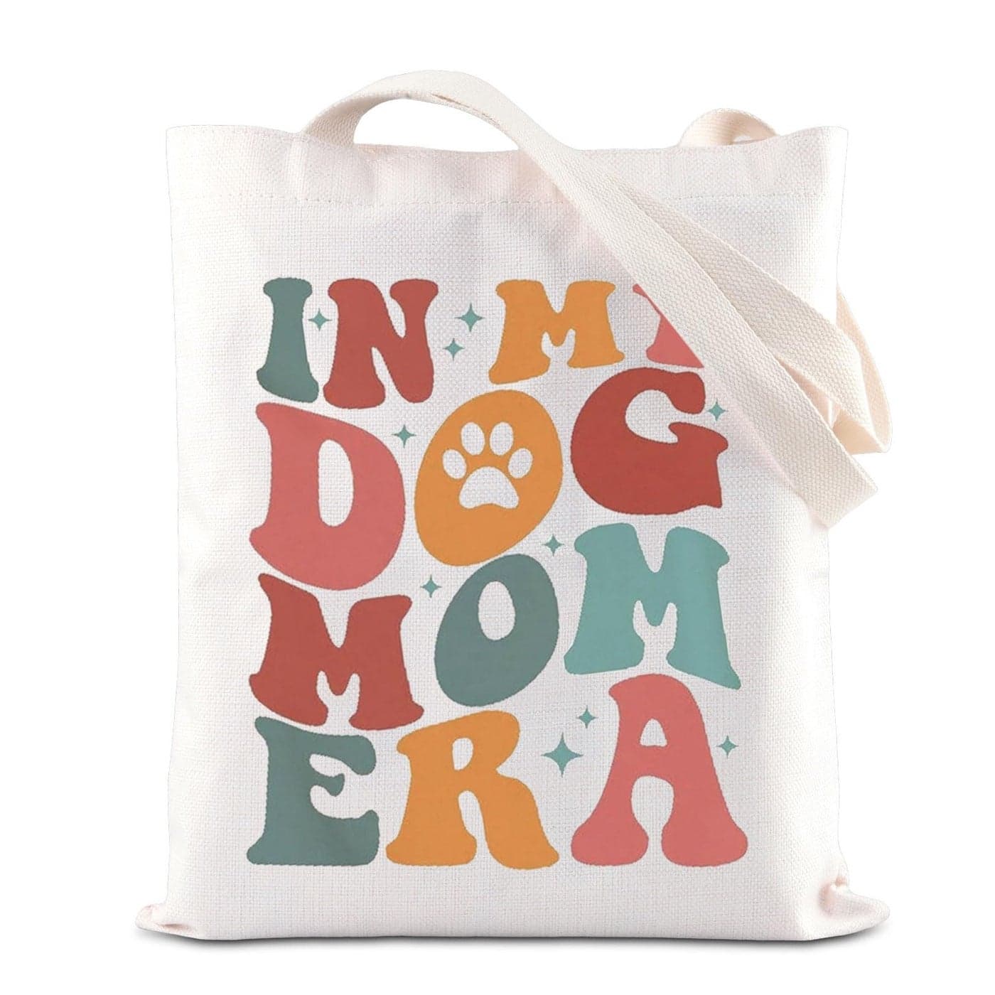 ENSIANTH In My Dog Mom Era Tote Bag Puppy Mama Animal Lover Mothers Day Gift Best Mama Ever Pet Mother shopping Bag