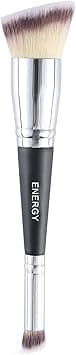 ENERGY bignsmall 2in1 Sloped Flat Top Foundation Brush Concealer Brush Makeup Brush for Liquid Cream Powder Makeup