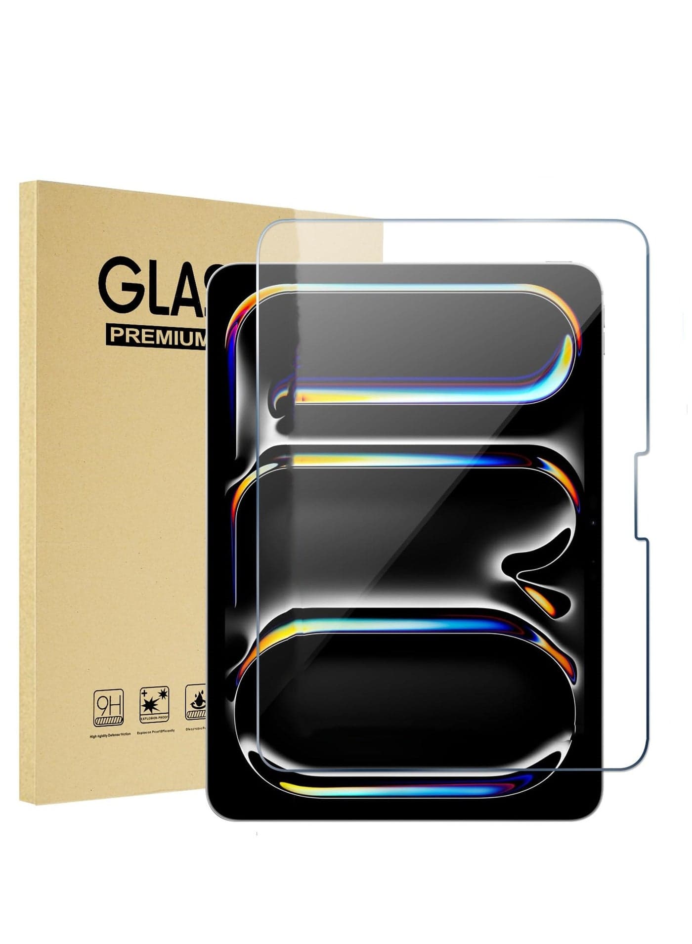 Screen Protector for IPad Air 11-Inch M2 (2024) 9H Tempered Glass Film HD Clear 1 Pack