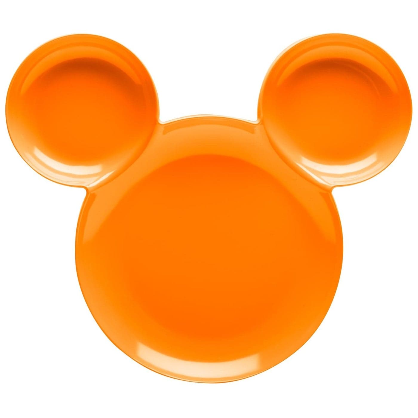 Zak Mickey Mouse Ear Kids Plates 83 Inches Length x 03 Inches Width x 81 Inches Height Melamine Dinnerware Orange