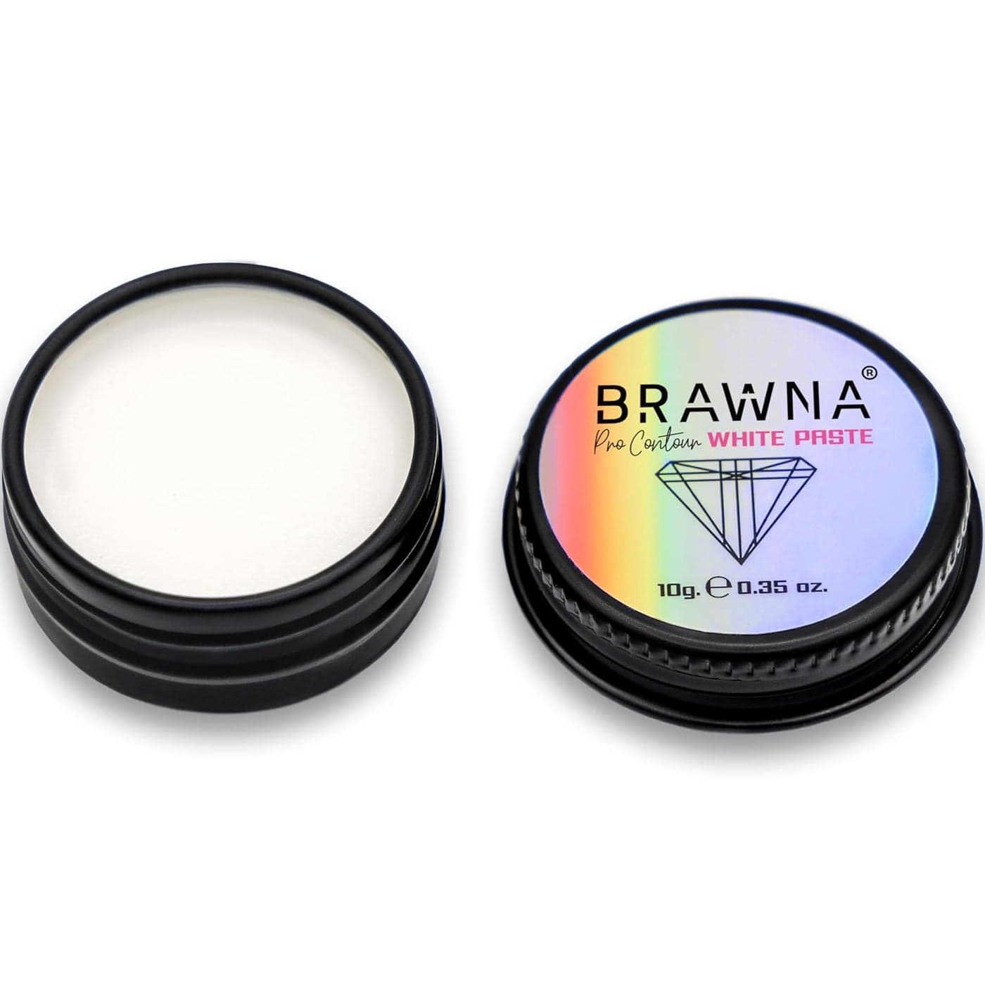 Brawna Pro Contour White Mapping Paste for Brow and Lip Measuring White Concealer for PMU Eyebrow Henna Lamination Tint