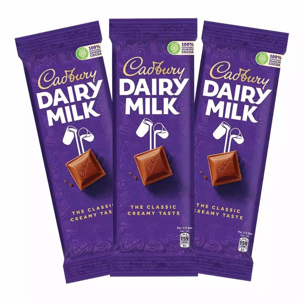 Cadbury Dairy Milk Classic And Creamy Chocolate Bar- 3X85gms