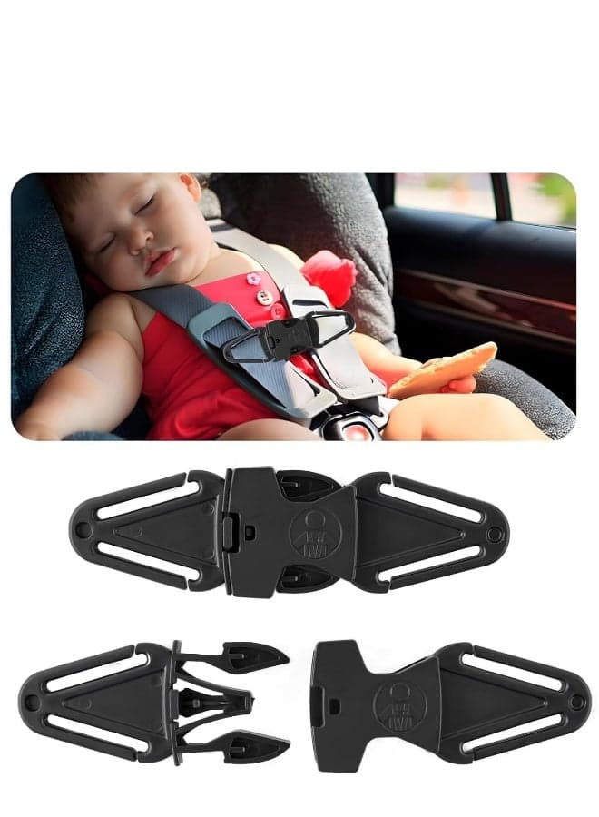 Car Seat Strap Anti Escape, 2 Pack Baby Harness Chest Clip, Safety Belt Clip Buckle for Baby Toddler, Prevent Children/Kids Taking Their Arms Out of Child Car Seat/High Chairs/Strollers/Baby R