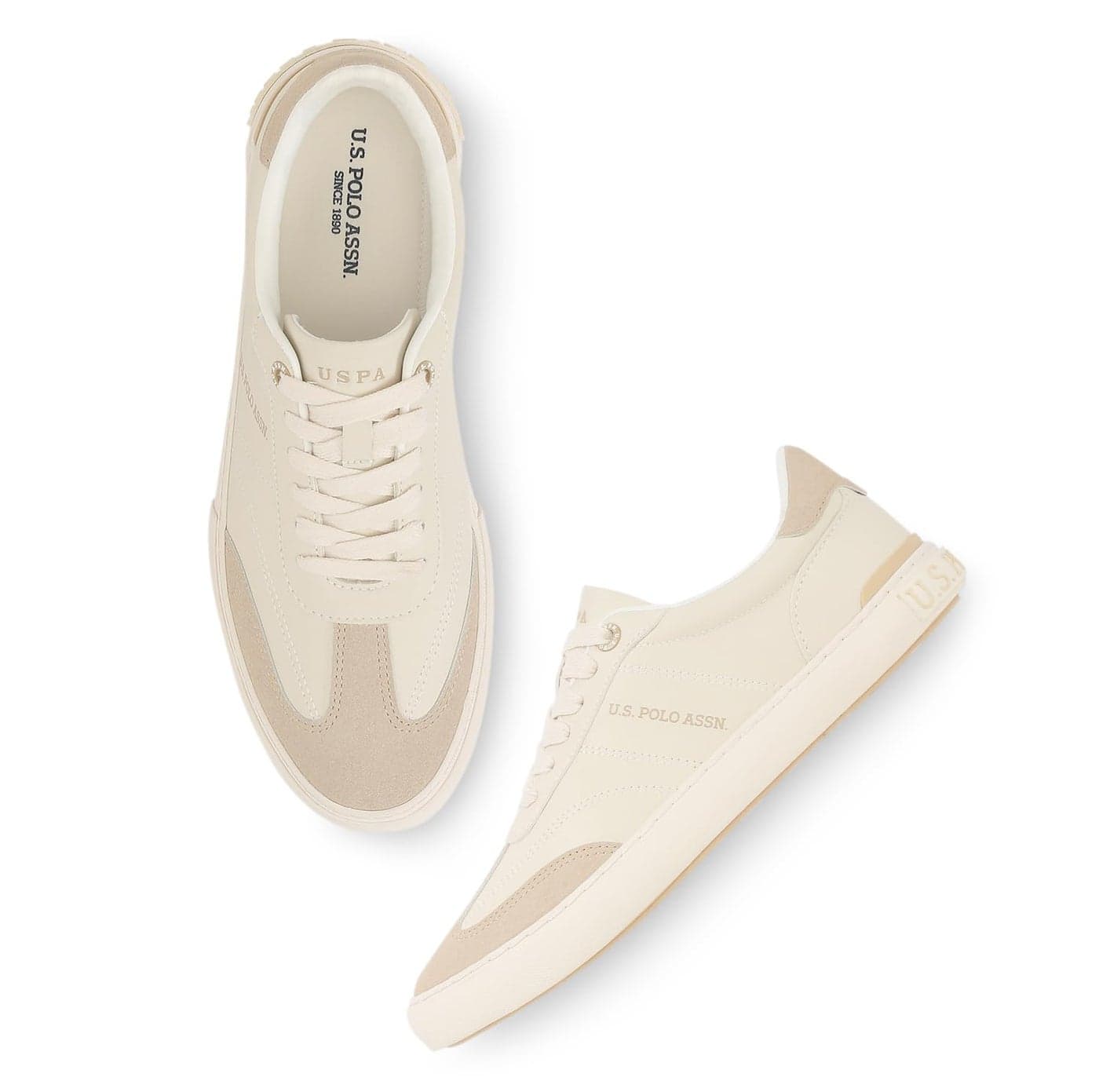 U.S. Polo Assn. Mens GIAN 3.0 Sneakers Beige