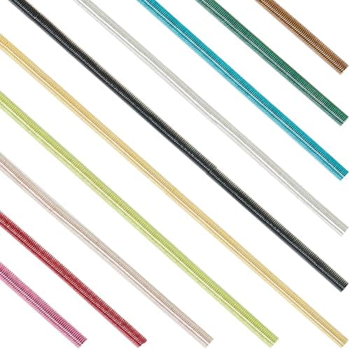 SUNNYCLUE 10 Colors French Wire 1mm 18 Gauge 50G French Bullion Wire Round Flexible Coil Metallic Gimp Copper Wires for Jewelry Making Embroidery Beading Art Work Garment Decoration