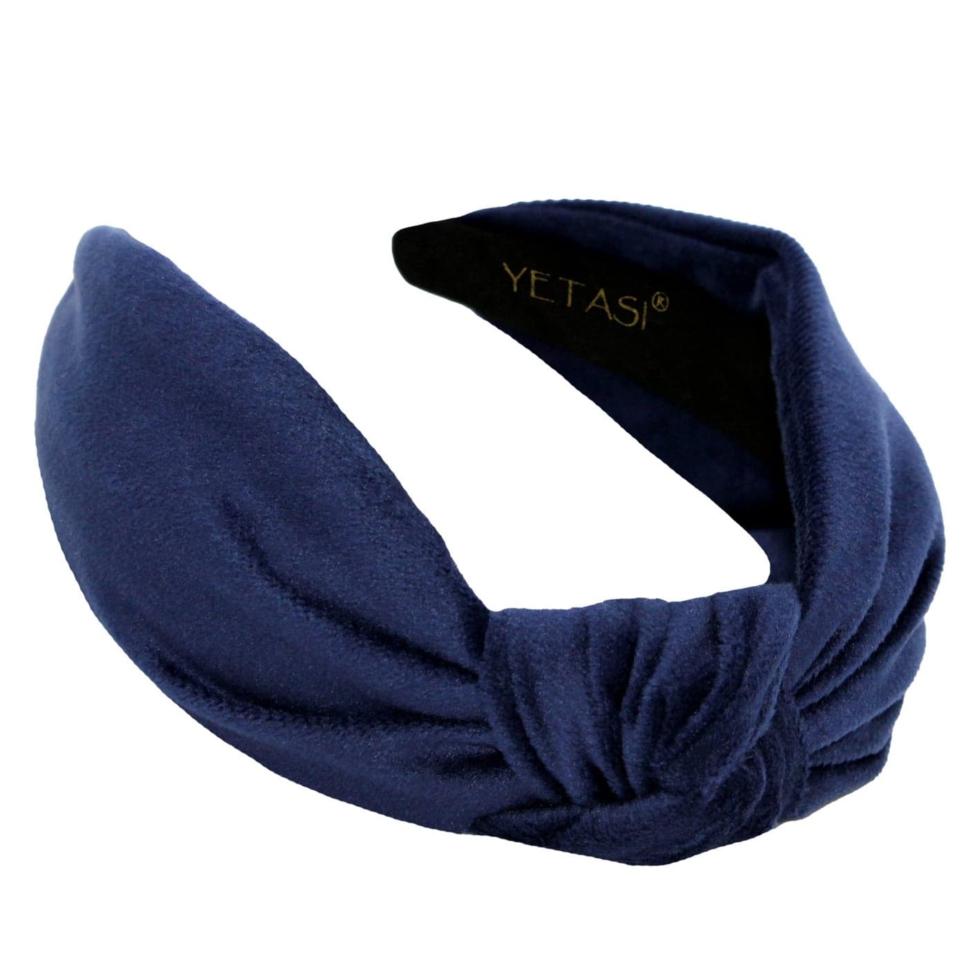YETASI Royal Blue Velvet Headbands Women Girls Trendy Womens Headbands are Knotted Headband for Womens Hair Cute Top Knot Fashion Designer Head band