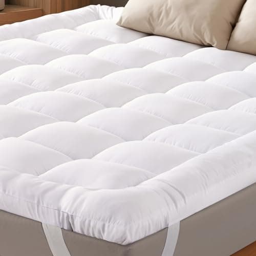 Ultra Soft Twin XL Mattress Topper CloudLike Mattress Pad for Full Back Support Breathable Cooling Material for Hot Sleepers White