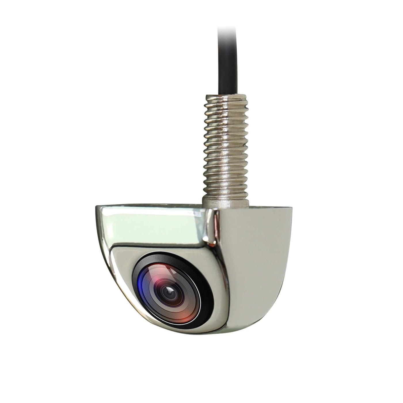NATIKA Chrome Backup/Front View Camera,IP69K Waterproof Good Night Vision HD and Super Wide Angle Metal OEM Style Chrome Reverse Rear View Backup Camera for Cars Pickup Trucks SUVs RVs Vans (Chrome)