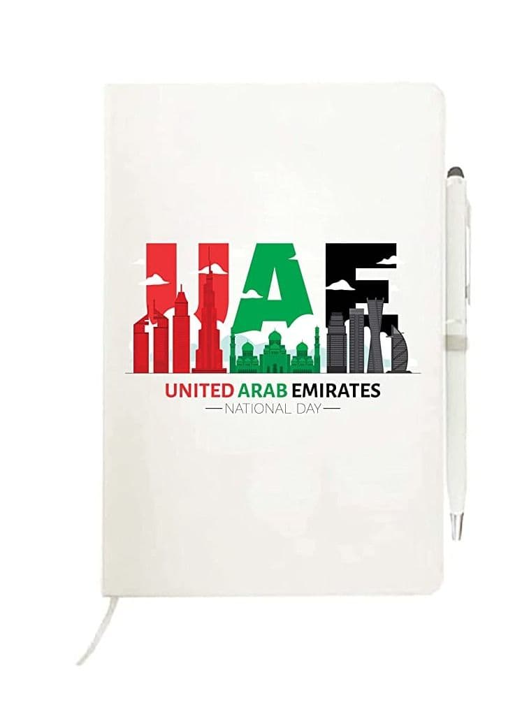 Notebook with pen Gifts for UAE National day or Flag day celebrations (Design 2)