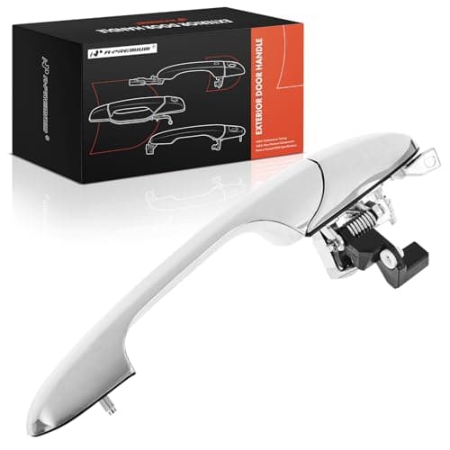 APremium Exterior Door Handle Right Passenger Side Chrome Finish Compatible with 2012 2013 2014 2015 2016 2017 2018 2019 Fiat 500