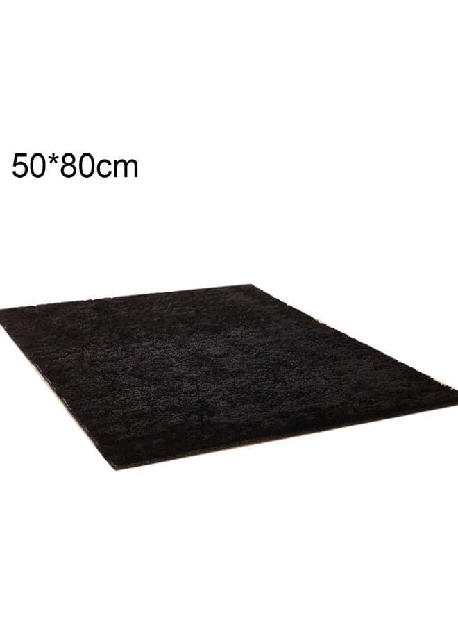 Non-slip Soft Carpet Black 50 x 80cm