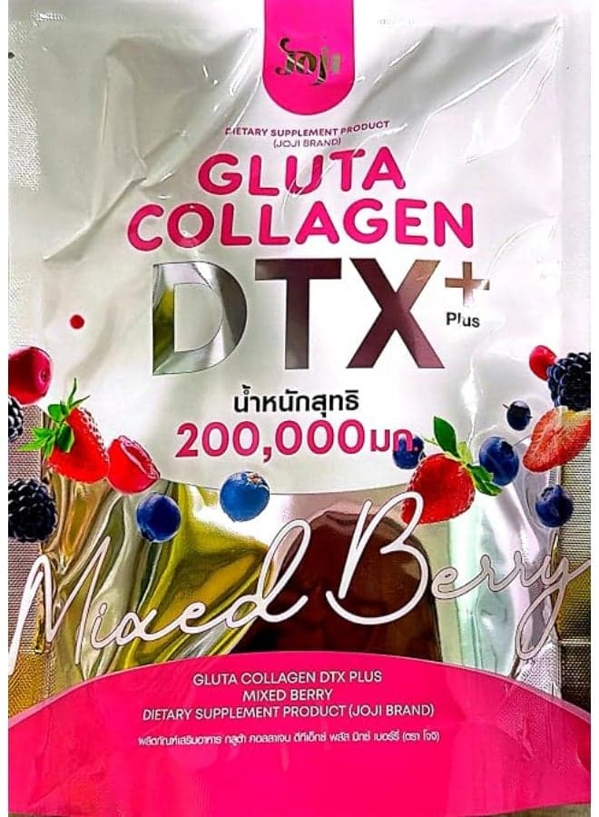 Gluta Collagen DTX Mixed Berry Dietary Supplement, 200,000 mg