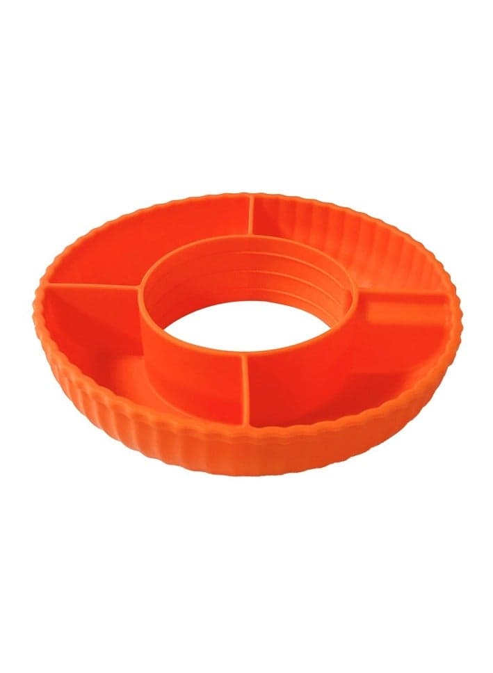 For Stanley Quencher 40oz Tumbler With Handle Snack Tray Silicone Reusable Snack Container(Orange)