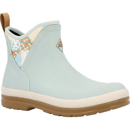 The Original Muck Boot Company Women's Originals Ankle Boot, Blue/Quilted Floral, 8