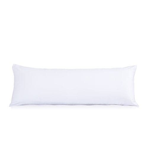 EVOLIVE Ultra Soft Microfiber Body Pillow Cover/Pillowcases 21"x54" with Hidden Zipper Closure (21"x54" Body Pillow Cover, White)