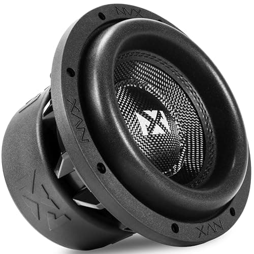 NVX VCW82v3 8” 1300 Watt Max (650W RMS) Dual 2-Ohm VC-Series Car Subwoofer (VCW82 Version 3)