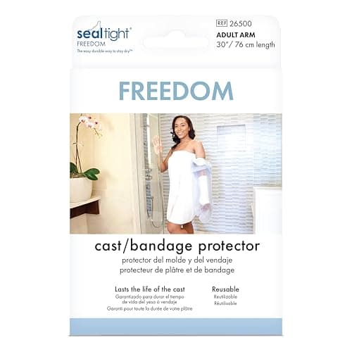 Brownmed Seal-Tight Freedom Cast & Bandage Protector - Waterproof Shower Cover for Arm Casts & Injuries - Universal