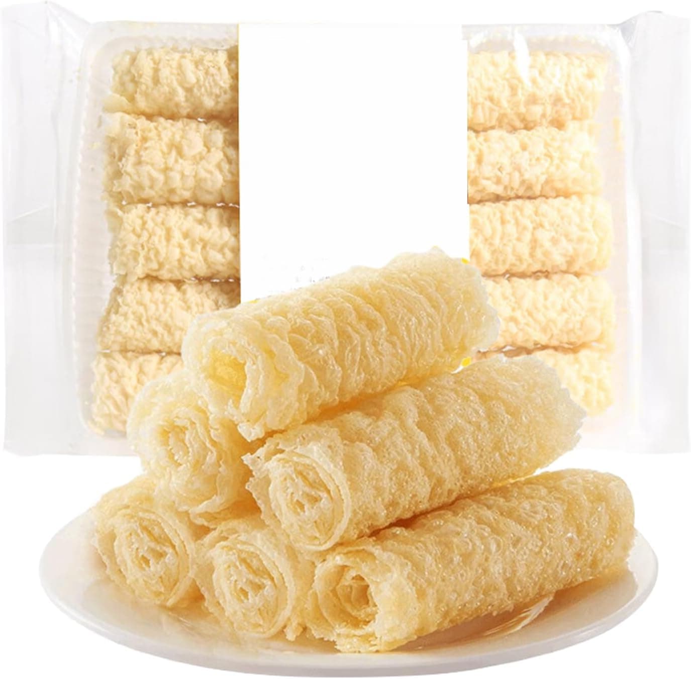 SPFLAUFR Bean Curd Roll - 4.23oz (120g) Crispy Tofu Skin Rolls - Perfect for Hot Pot and Soups
