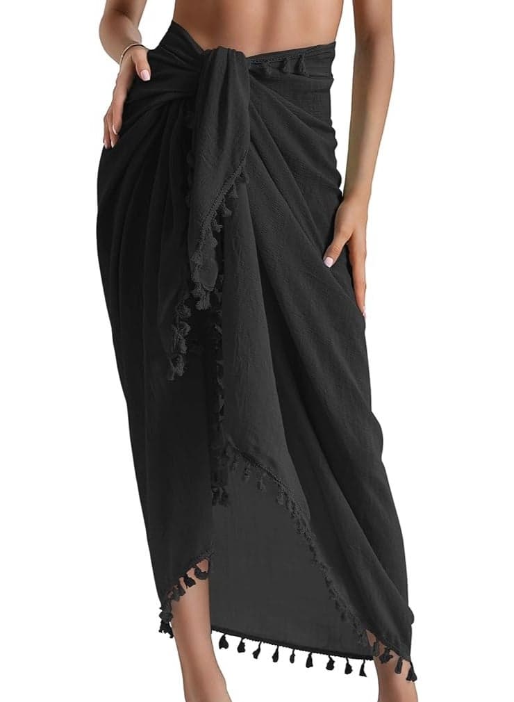 Women Beach Sarong Women's Cover Up Womens Beach Cover Up Bikini Bathing Suit Swimsuit Scarf Swimwear Coverup Sarong Wraps for Women, One Size