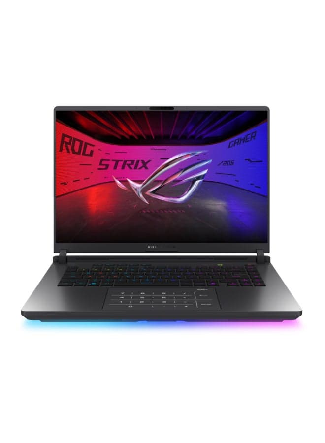 ROG Strix 16 Laptop With 16 Inch WUXGA (1920X1200) Display 165Hz,Core Ultra 9 275HX Processor/32GB RAM DDR5/1TB SSD/16GB Nvidia GeForce RTX 5080 Graphics/Windows 11 Home/ English/Arabic Eclipse Gray