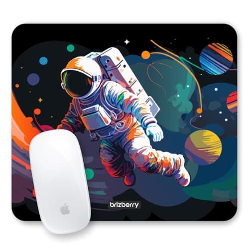 ARTBRIZ® Brizberry Pro-X1 Mouse Pad, Optimised for Speed and Precision, Premium Anti Skid Rubber Base, for Office Desktop Laptop PC Mac, 240mm x 210mm x 3mm (121S - Pack of 1)