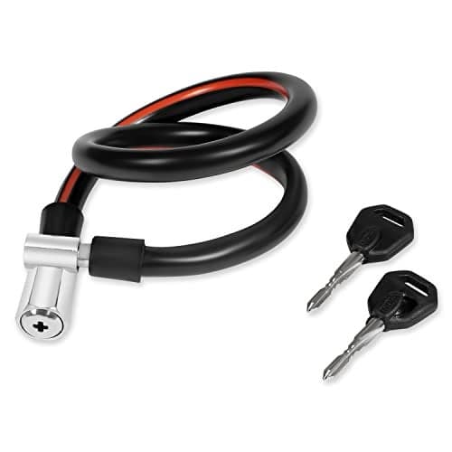 Crust AR ARF Heavy Duty Star Keys Multipurpose use Cycle, Bike,Helmet Cable Lock with 2 Star Keys Highest Safety