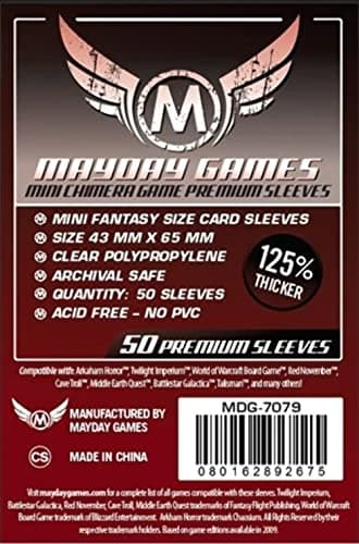 Premium Card Game Sleeves, Red