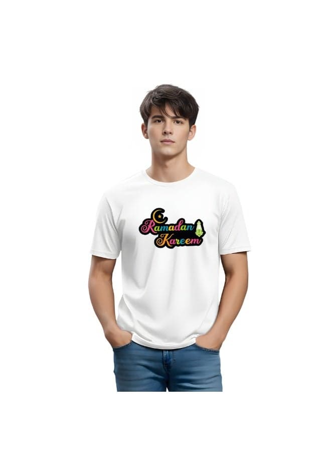 Ramadan Printed Round Neck Cotton Mens Tshirt Design 1
