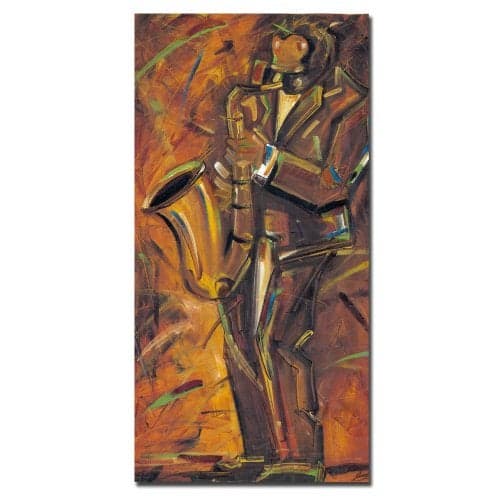 Trademark Art Jazz II Canvas Art by Joarez, 12 by 24-Inch