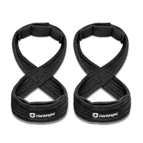Harbinger Figure 8 Padded Lifting Straps: Ultimate Grip Support for Heavyweight Lifter