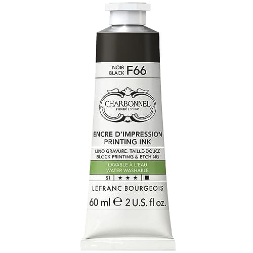 Lefranc Bourgeois Charbonnel Professional Printing Waterwashable Ink 60ml 2oz Black F66