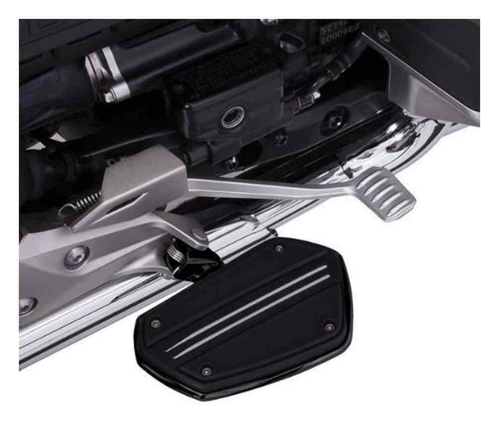 Goldstrike Twin Rail Floorboards with Driver Adapter (pair) (black) for Gold Wing