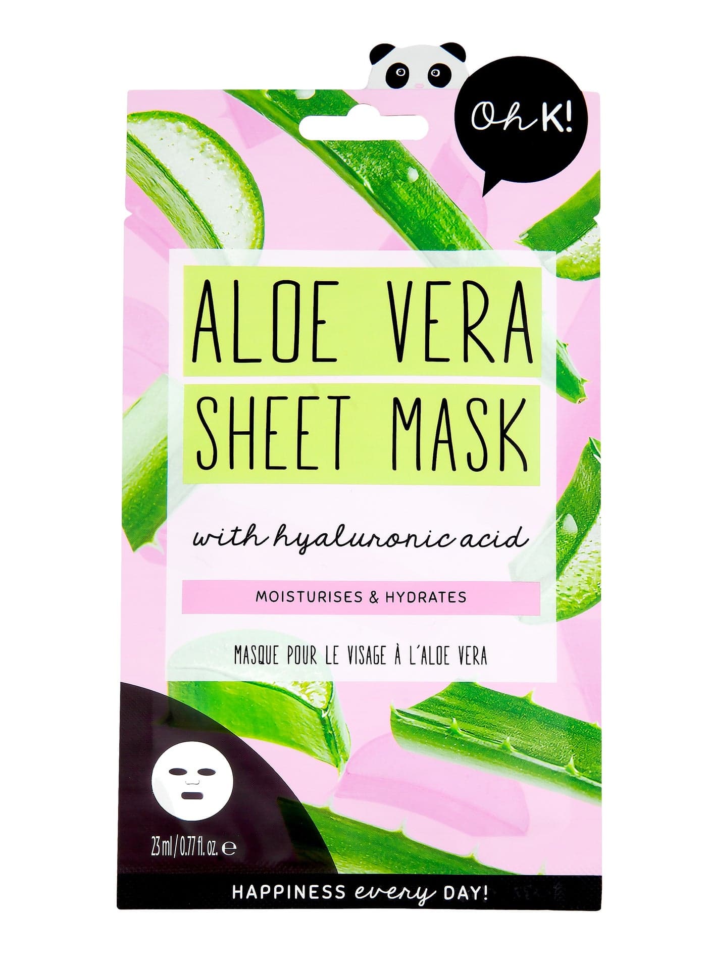 Aloe Vera Sheet Mask – Soothing Hydrogel Face Mask with Cactus Water for Hydration & Redness Relief – Vegan & Biodegradable Skincare – Gentle Moisturizing Mask for Sensitive Skin