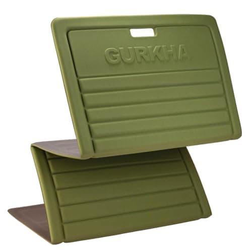 13mm GURKHA Foldable Performance Yoga Mat for Men & Women | Non-Slip, India’s First Foldable Extra-Cushioned Mat for Yoga, Pilates, HIIT & Floor Workouts | Portable, Durable & Lightweight Fitness Mat - Deep Forest (Green) | 6ft X 2ft