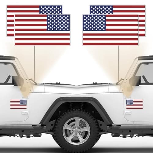 NBFU American Flag Decal USA Tactical Military Subdued Patriotic Set of 2 3 x 5 inches Premium Waterproof Vinyl Decal Stickers for Car Truck Sticker 5 inches x 3 inches