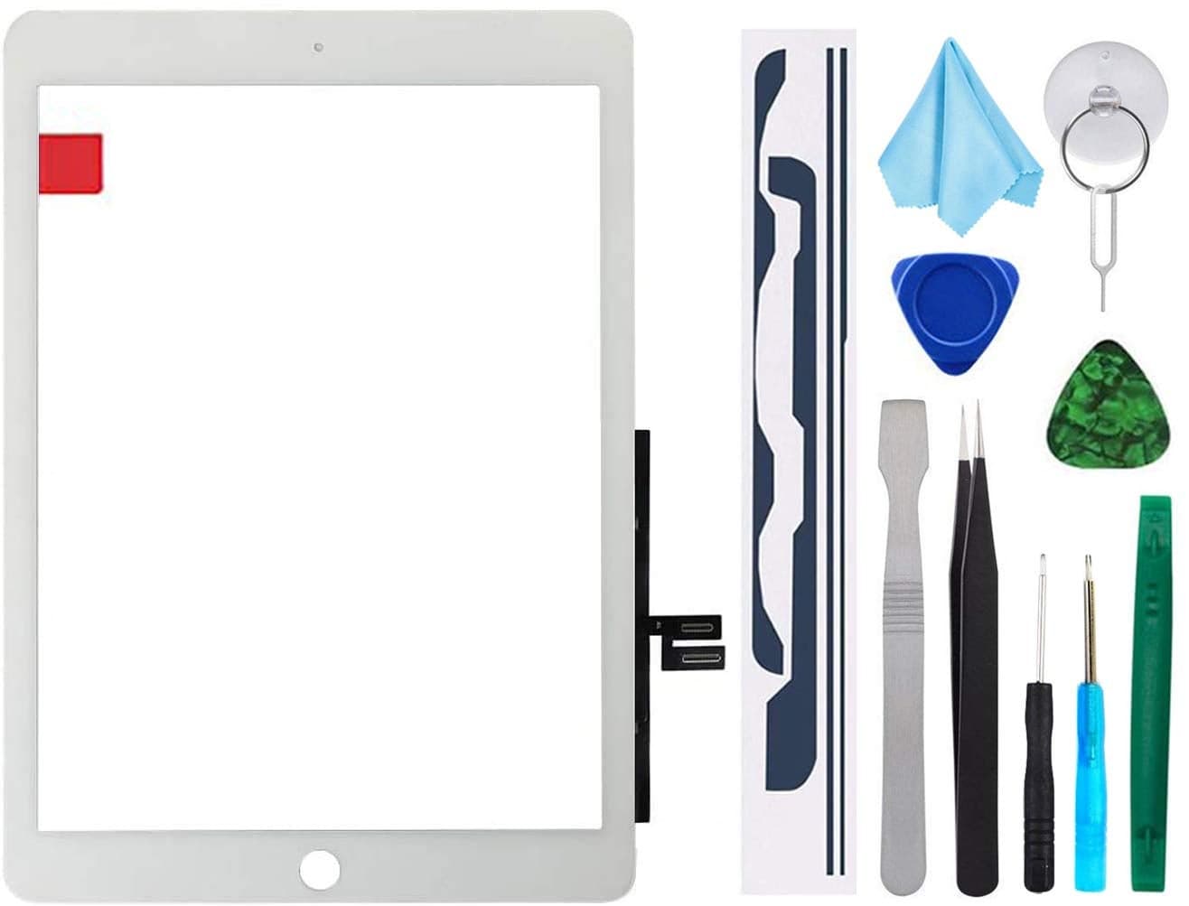 for iPad 7 7th/8 8th Gen Screen Replacement Digitizer 2019/2020 10.2",T Phael for 7th 8th Generation A2197 A2198 A2200 A2270 A2428 A2429 A2430 Without Button + Video Tips(White)