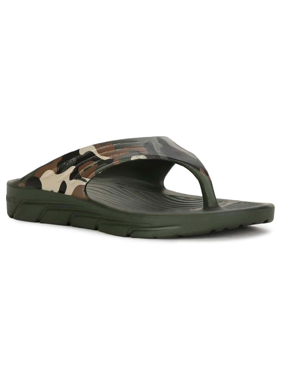Floatz FLOATZ CAMO PRINT Mens Casual Slippers In Green