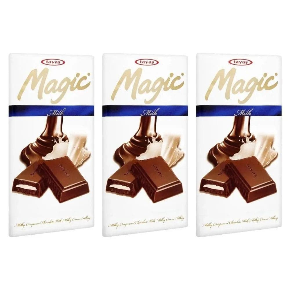Tayas Magic Milk Cream Center Milky Compound Chocolate- 3X80gms