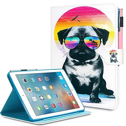 MonsDirect Case for iPad 9th Generation 10.2 inch 2021, for iPad 8th 7th Generation 2020 2019, Smart Sleep Wake Case with Stand Protective Cover for iPad 10.2 inch, Bullfight