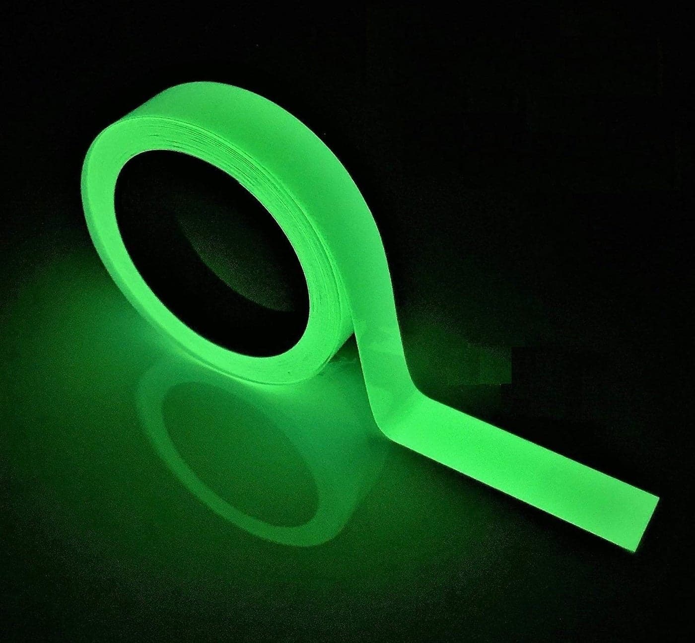 JSITON Glow in The Dark Tape 33 FT X 05 Inch Luminous PhotoluminescentLuminescent Emergency Roll Safety Egress Markers Stairs Walls Steps Exit Sign Glowing Pro Theatre Stage Floor